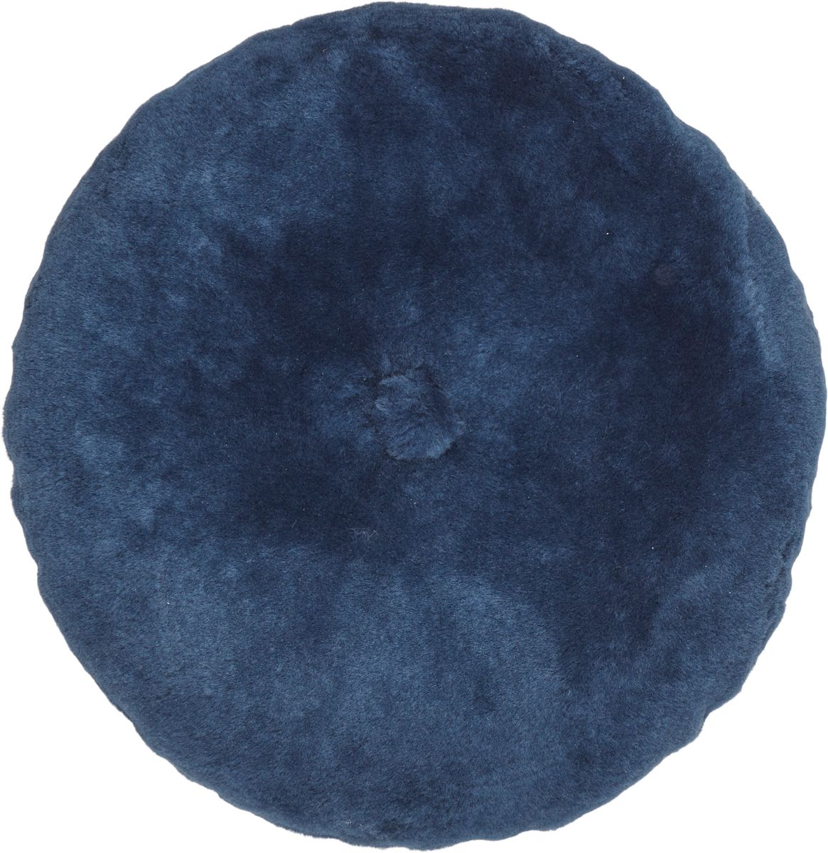 Lammskinnskudde | Mockasin | Dubbelsidig | Ø45 cm