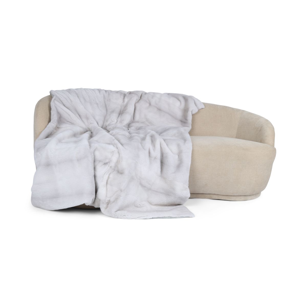 Minkpläd | Baksidan av kashmir | Pearl Cross | 180x130 cm