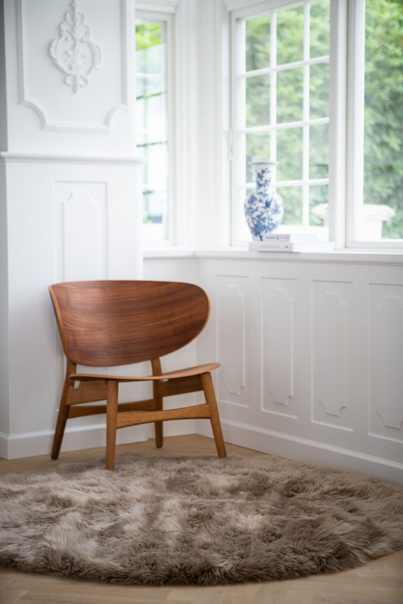 Designmatta | Långhårig | Nya Zeeland | Ø140 cm