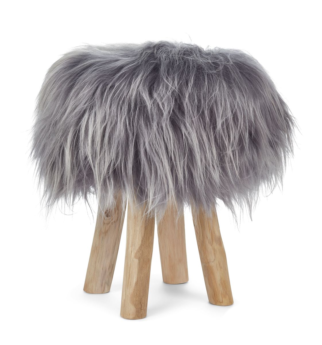 Täckning för barstol/pall | Isländska lammskinn | D35 cm