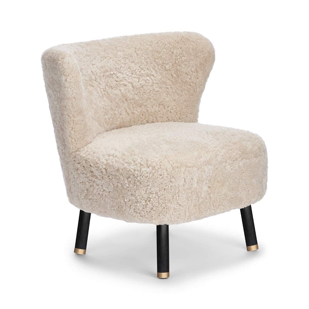 Emil Lounge Chair | Mässing | Korn