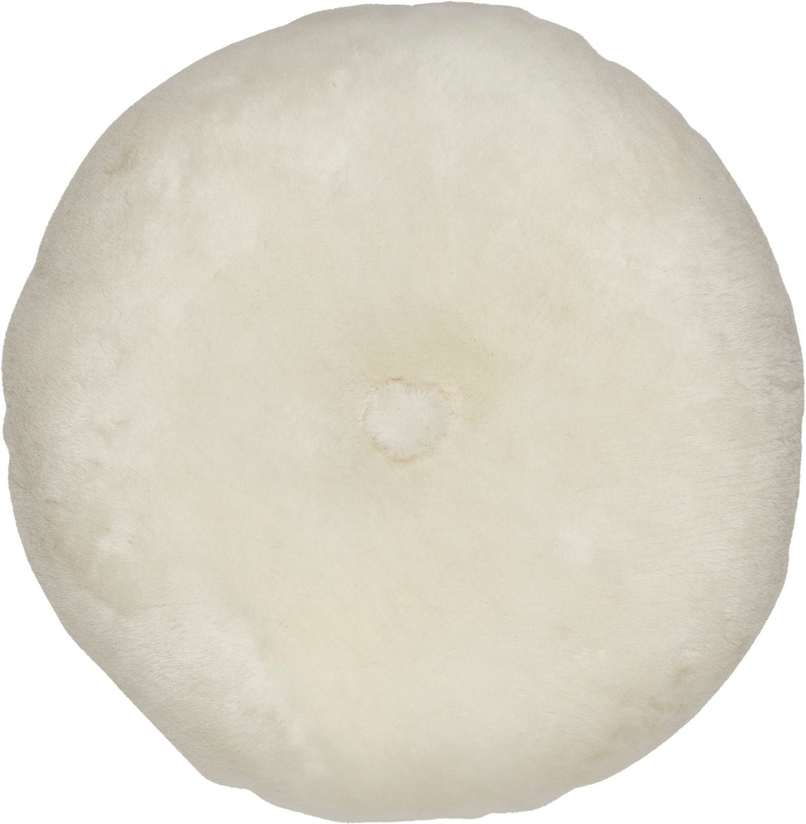 Lammskinnskudde | Mockasin | Dubbelsidig | Ø45 cm