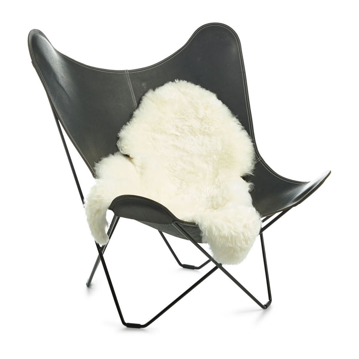 Lammskinn | Korthårig | Island | 100-120x60 cm