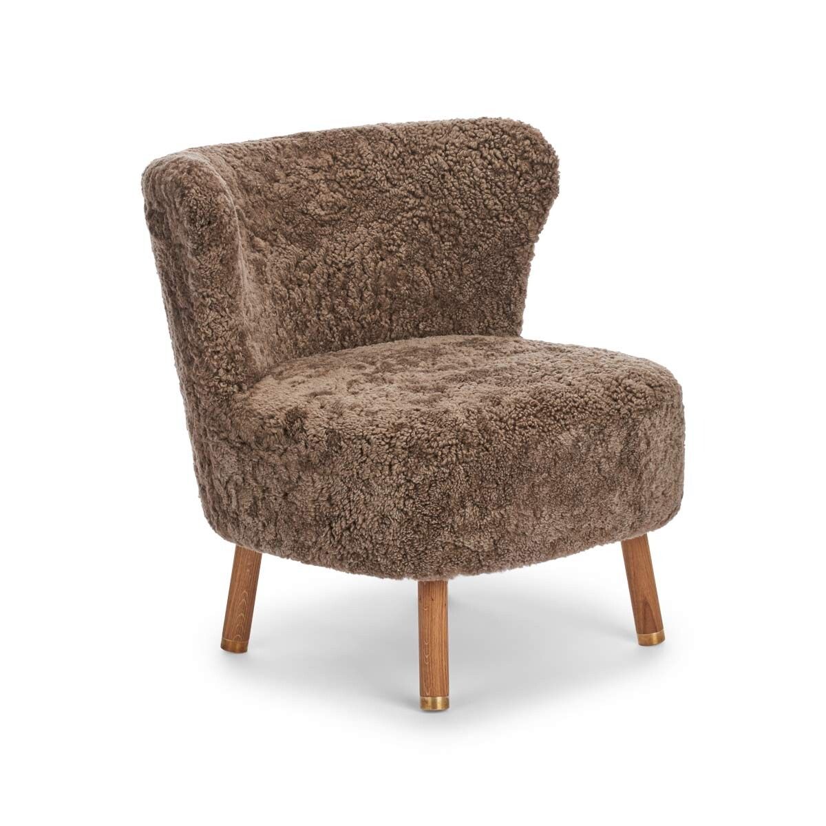 Emil Lounge Chair | Mässing | Korn