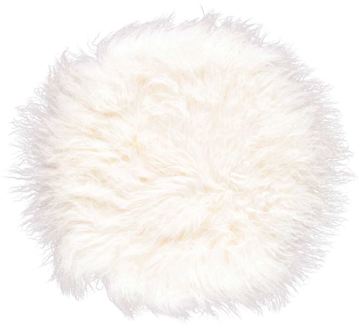 Kudde | Lammskinn | Tibet | D45 cm | D62 cm | D38 cm