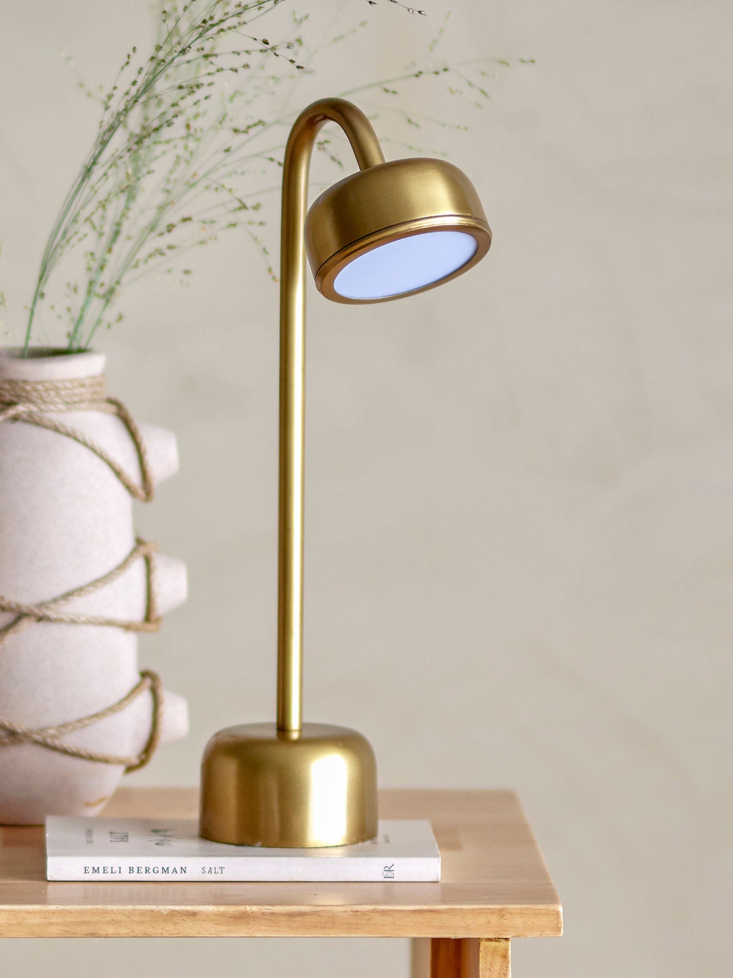 Bloomingville Nico Portable Lamp, laddningsbar, mässing, metall