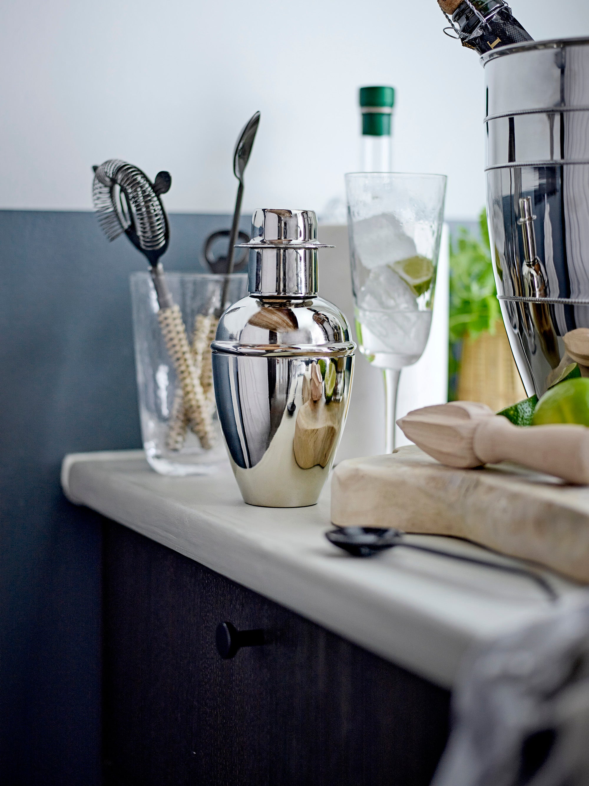Cocktailshaker, silver, rostfritt stål - BLOOMINGVILLE - DesignGaragen.dk