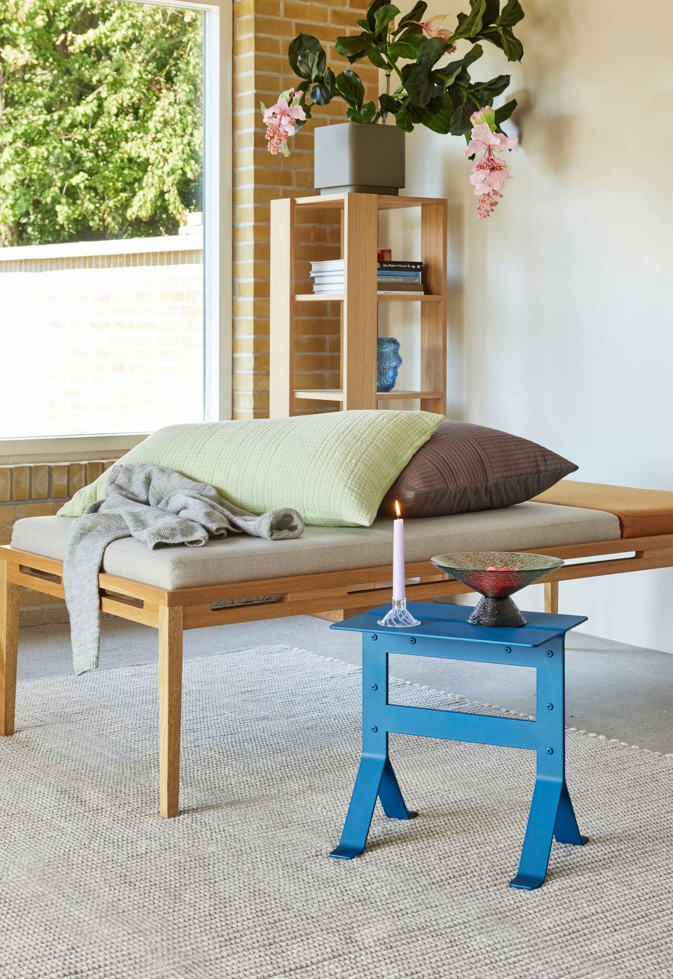 Hübsch haikei kudde ljusgrön