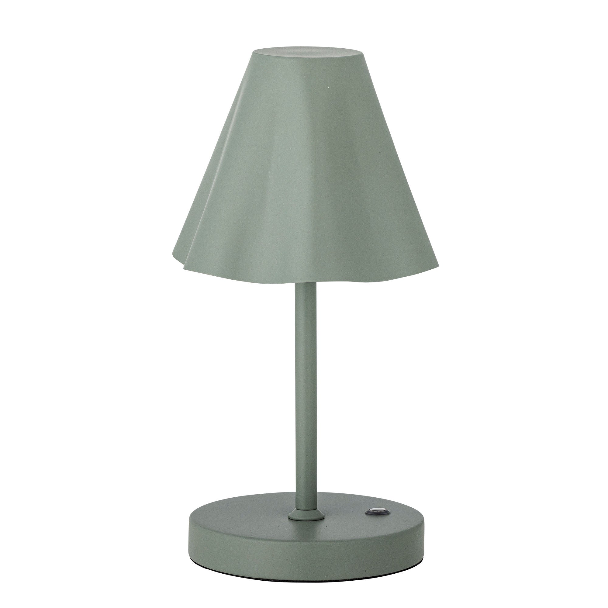 Bloomingville Lianna bärbar lampa, laddningsbar, grön, metall