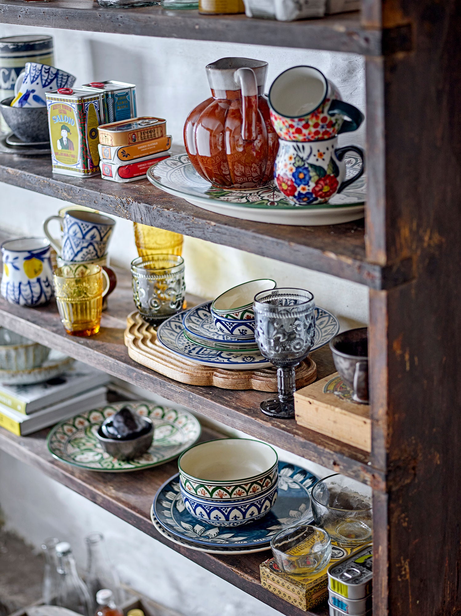 Creative Collection Cordelia vinglas, grå, glas