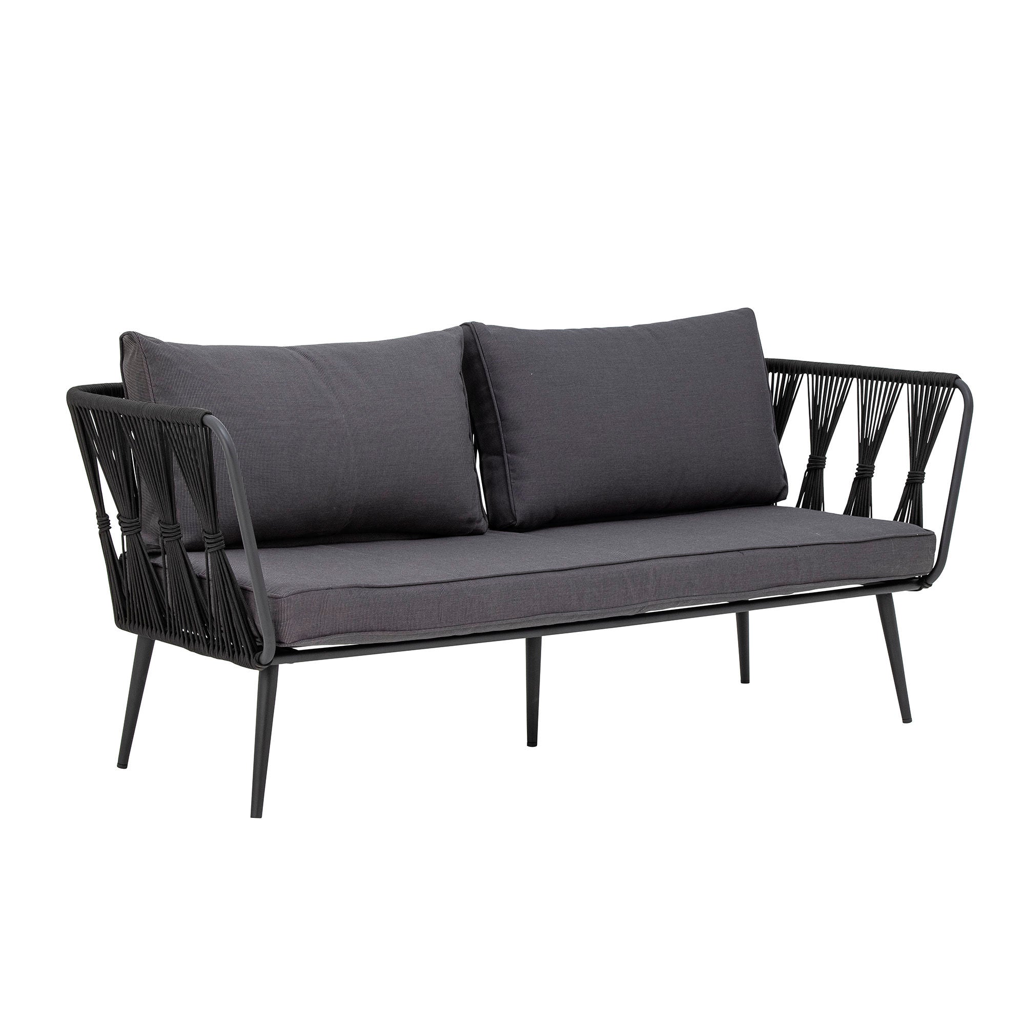 Bloomingville Pavone Fire-resistent soffa, svart, metall
