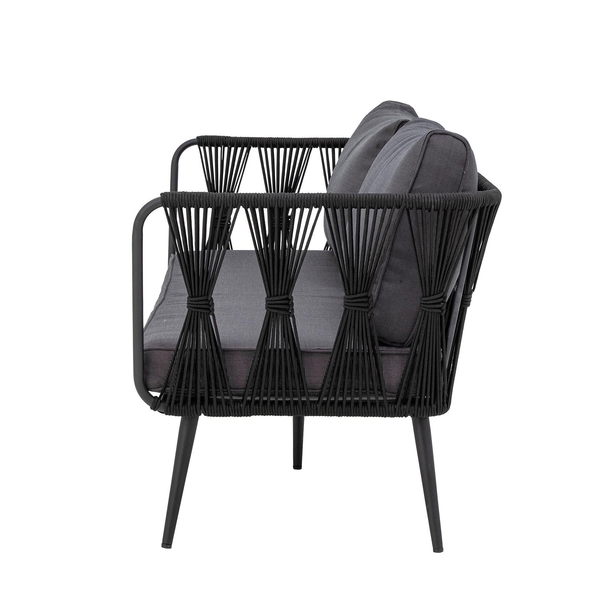 Bloomingville Pavone soffa, svart, metall