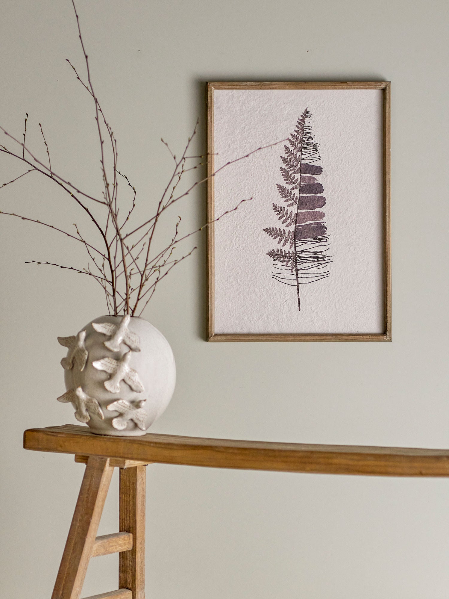 Creative Collection Corval Illustration med ram, natur, tall