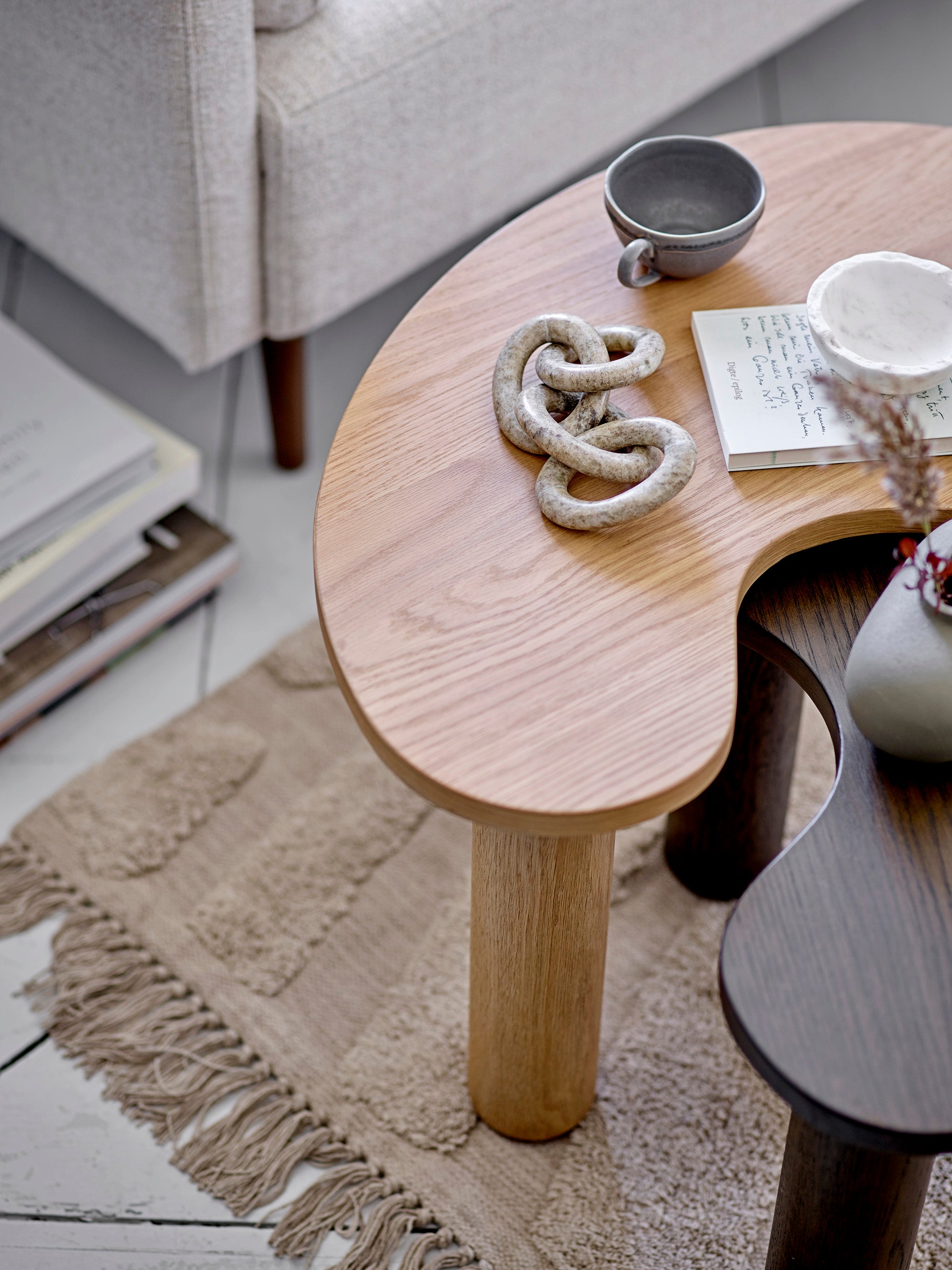 Raben Cappuccino Kop m/Underkop, Grå, Stentøj - BLOOMINGVILLE - DesignGaragen.dk