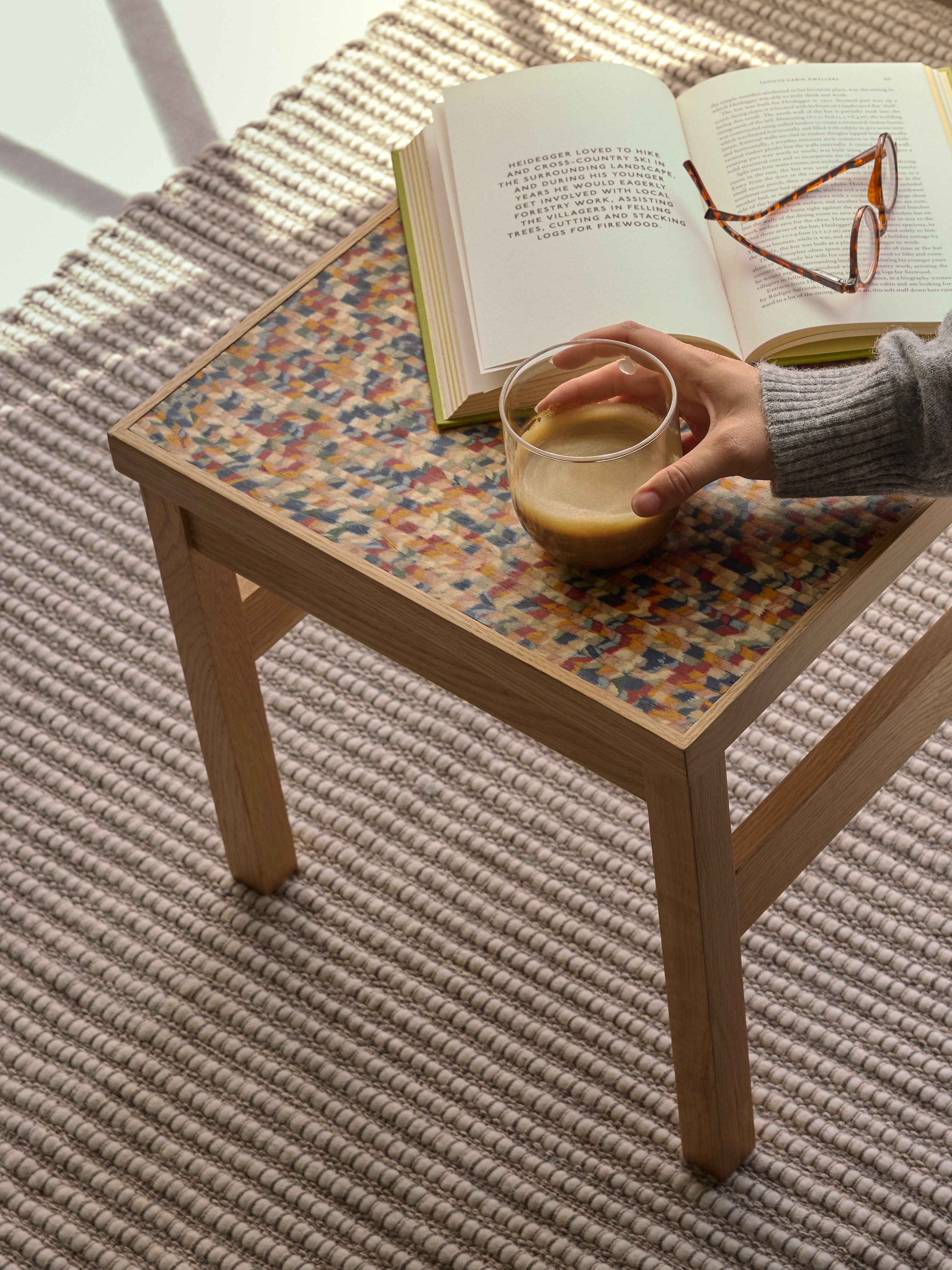 Konfetti sidobord Flerfärgat - 40x40xh38cm