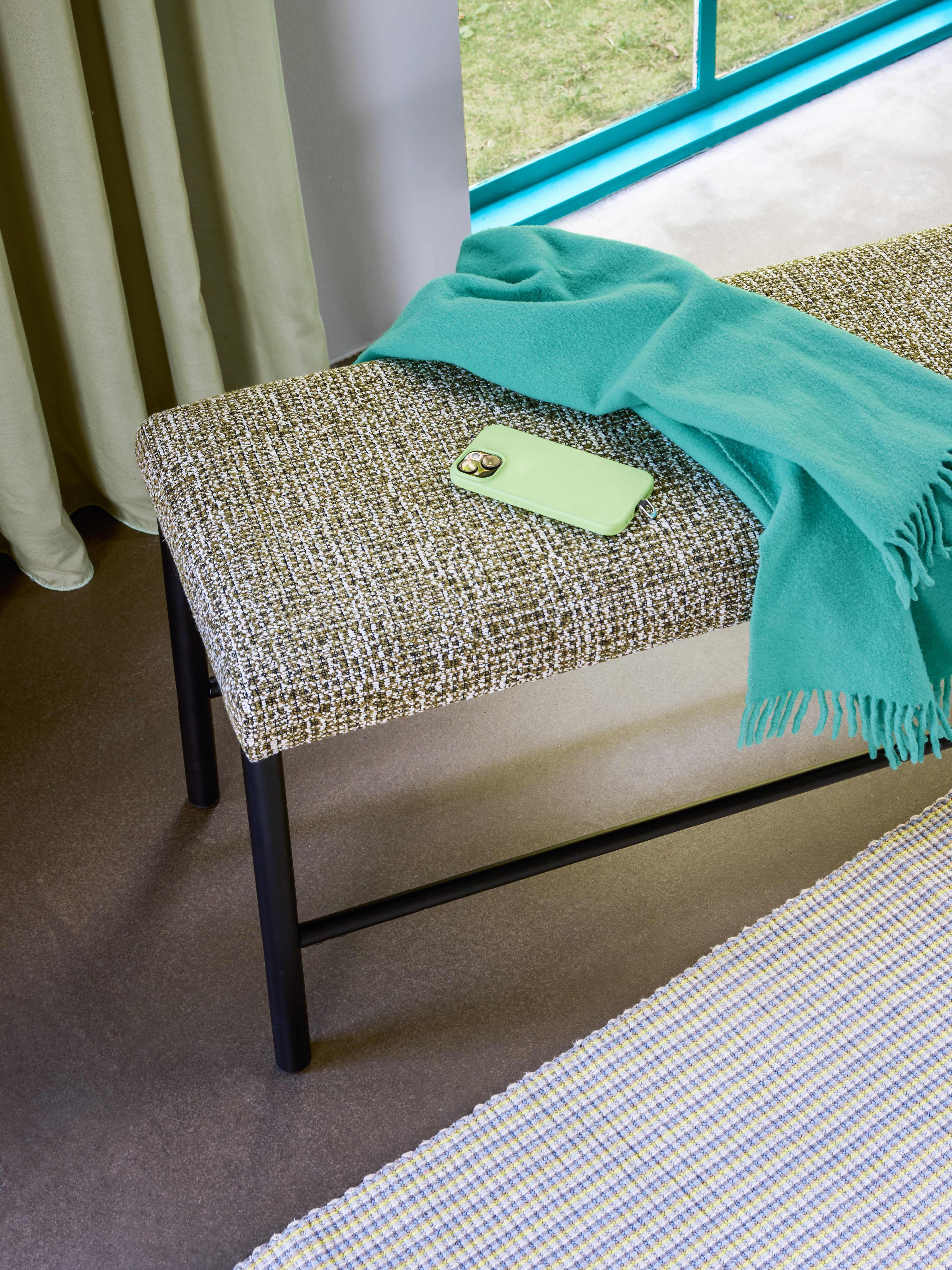 Långbänk Ljusgrön - 182x38xh46cm