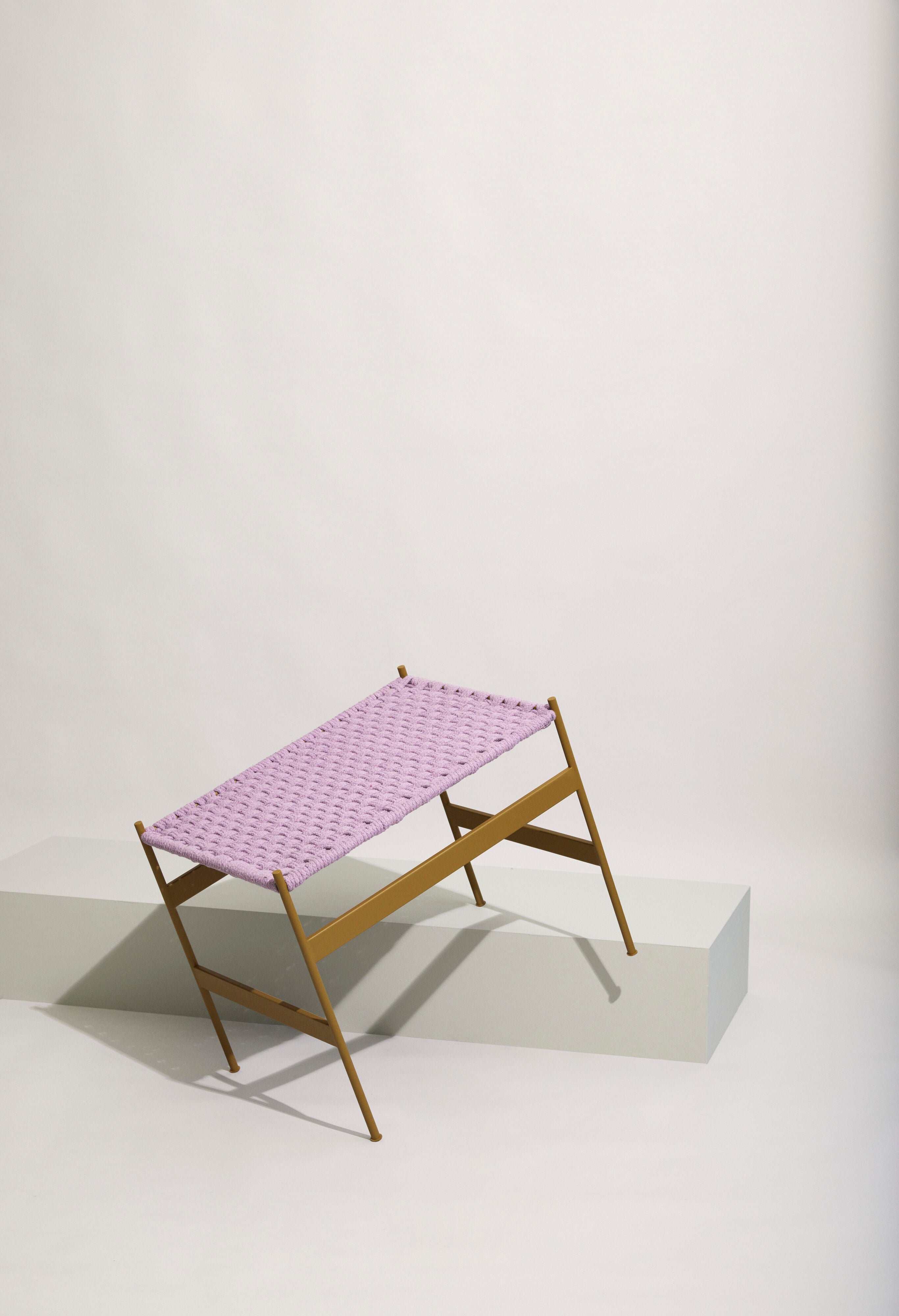 Peri Bänk Lila/Khaki - 56x42xh47cm