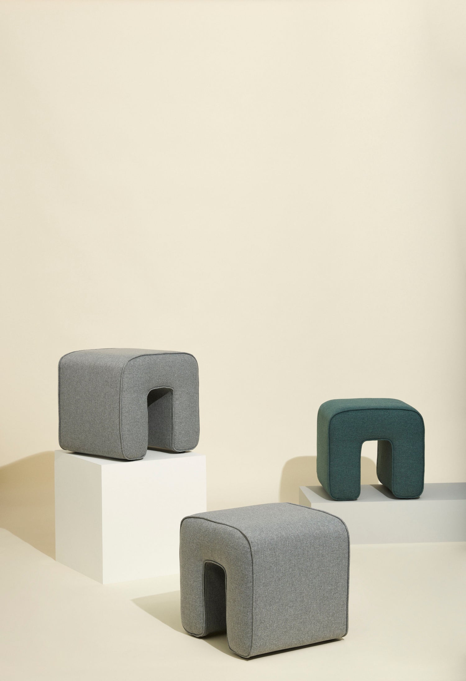 Skulptur Puf Gray - 45x45xh47cm