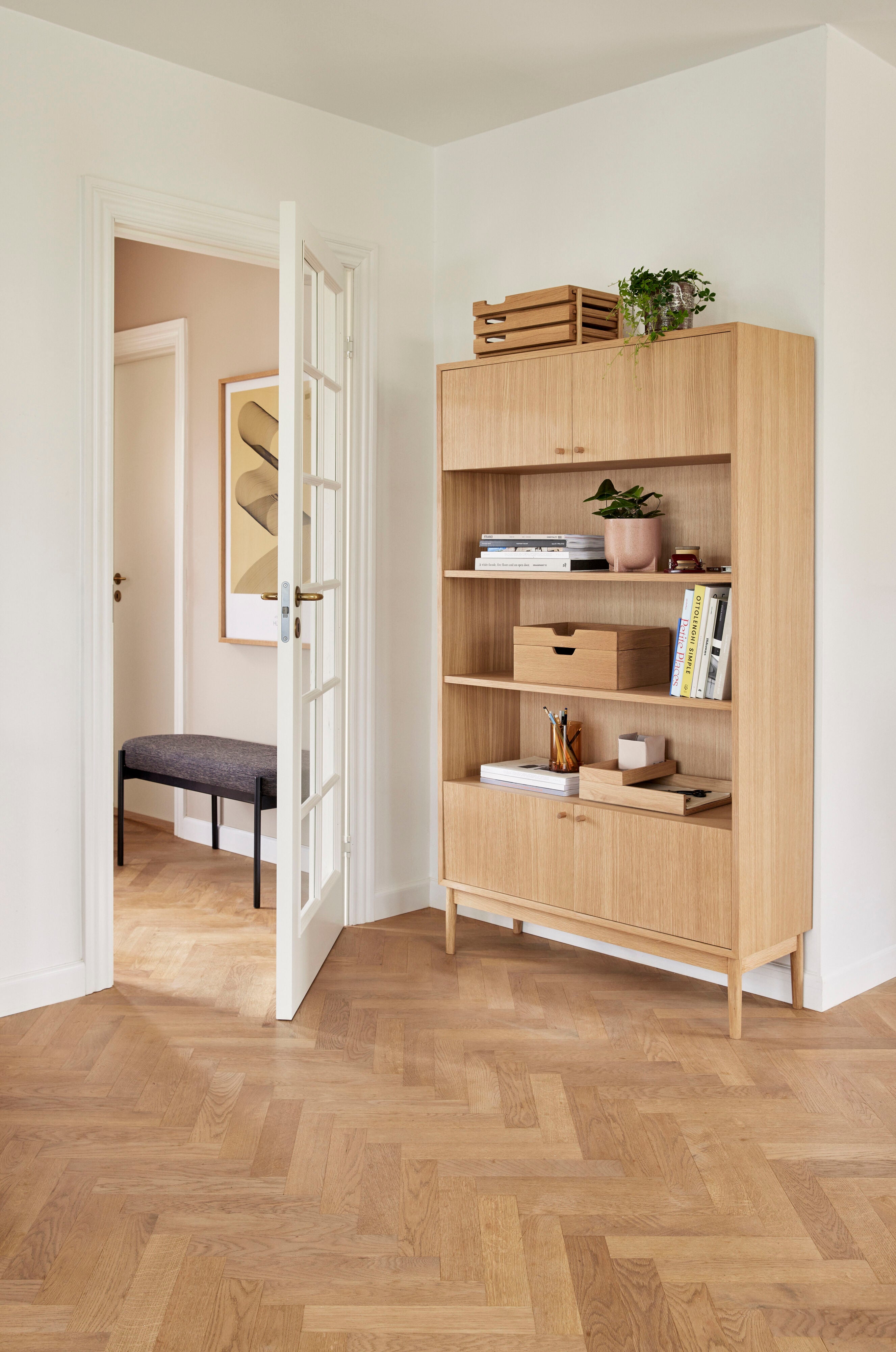 Obs Lagring Box Nature (uppsättning av 2) - 35x24xh5, 35x24xh10cm