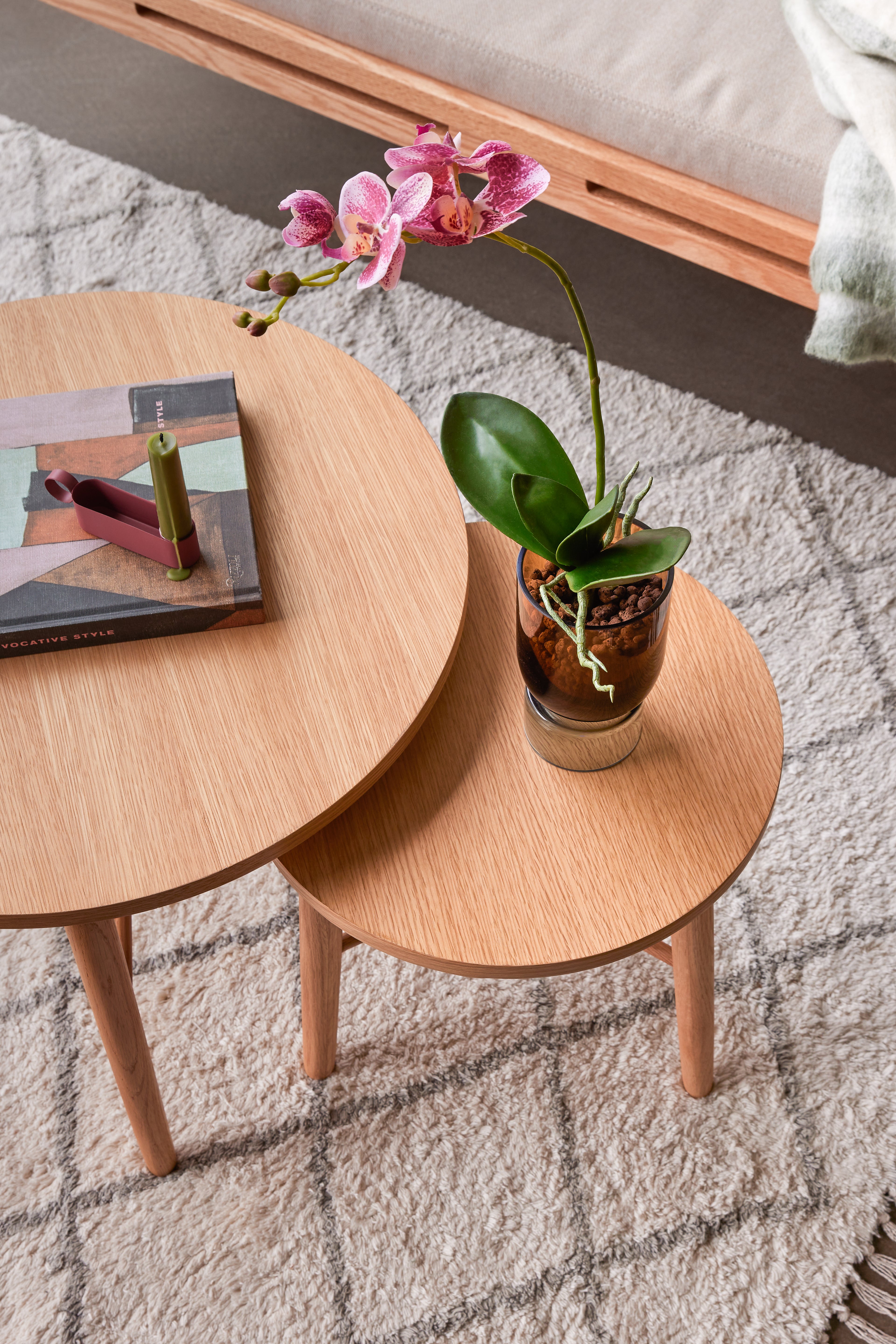 Emosh Ljusstake Burgundy - 13x3xh4cm