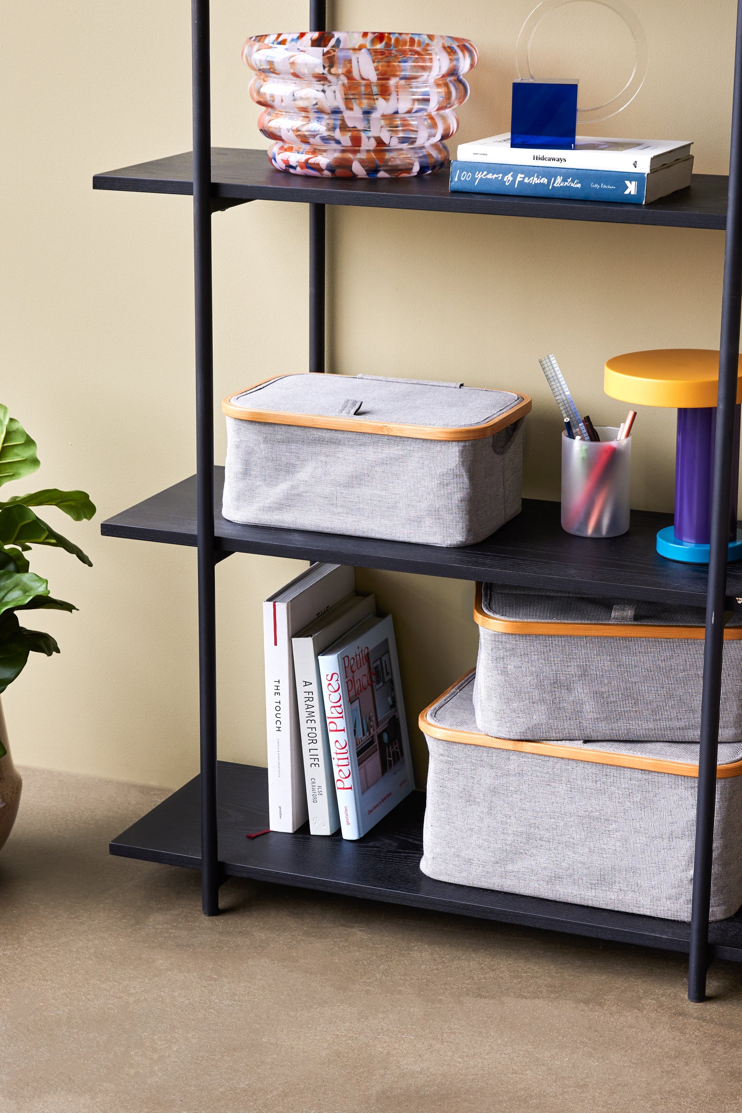 Normhylla singel stor svart - 100x39xh150cm