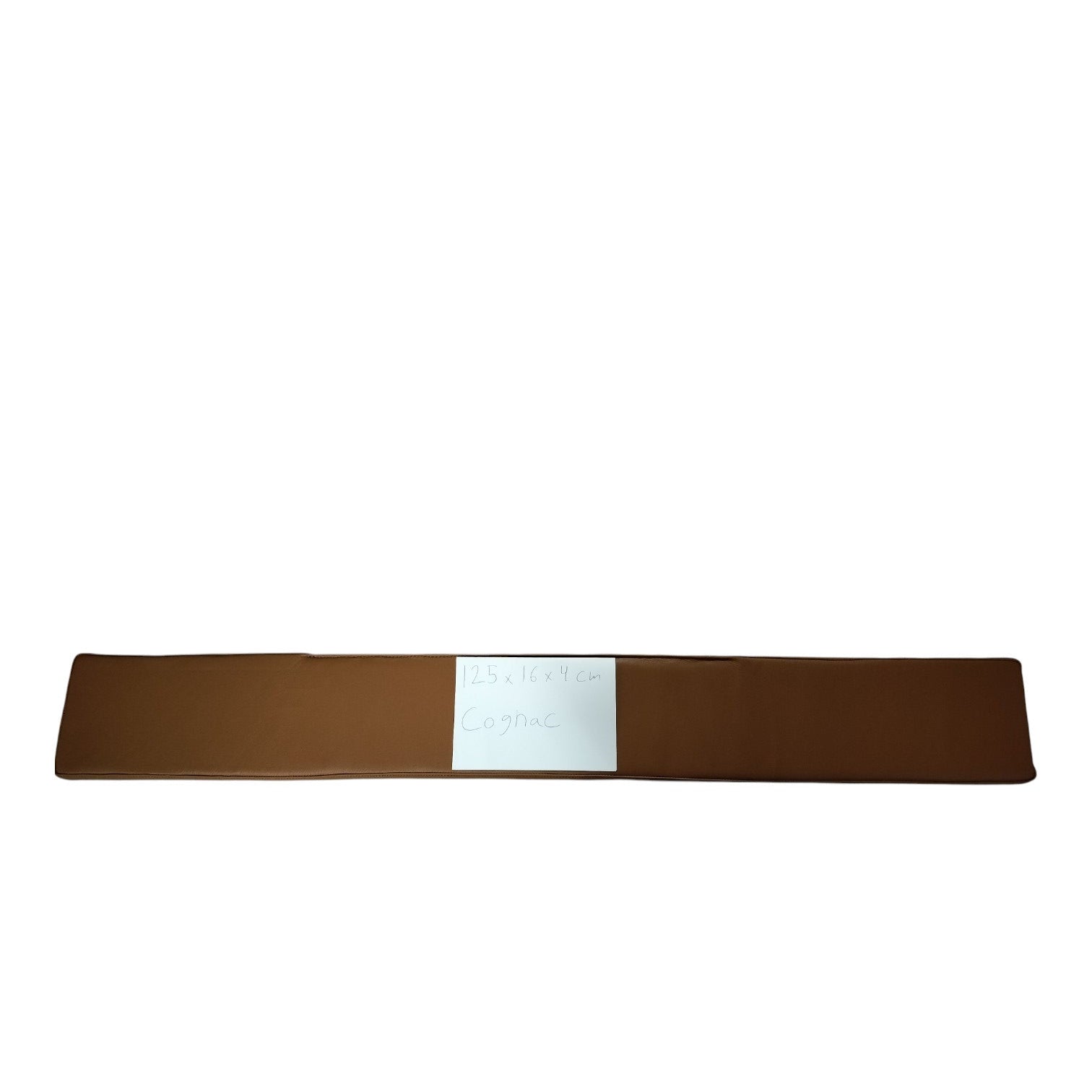 Restavdelning - 125x16x4 cm läderkudde i Cognac