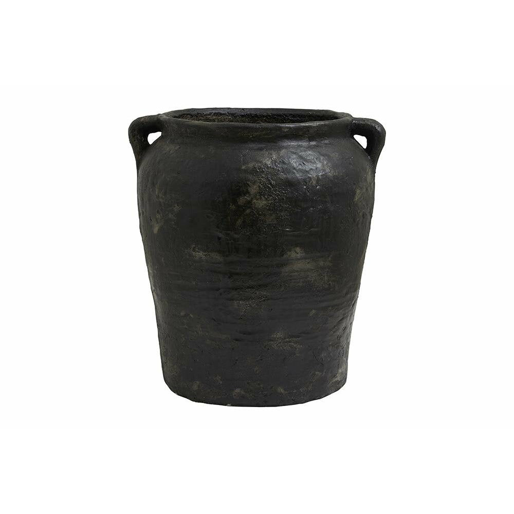 Nordal CEMA rustik blomkruka - stor - h45 cm - svart