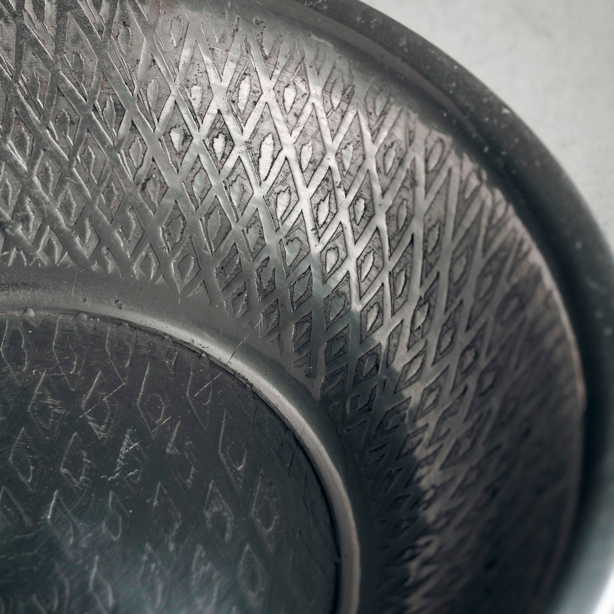 House Doctor - Bakke, Tura, Antique Silver - H: 4 cm, Dia: 12 cm