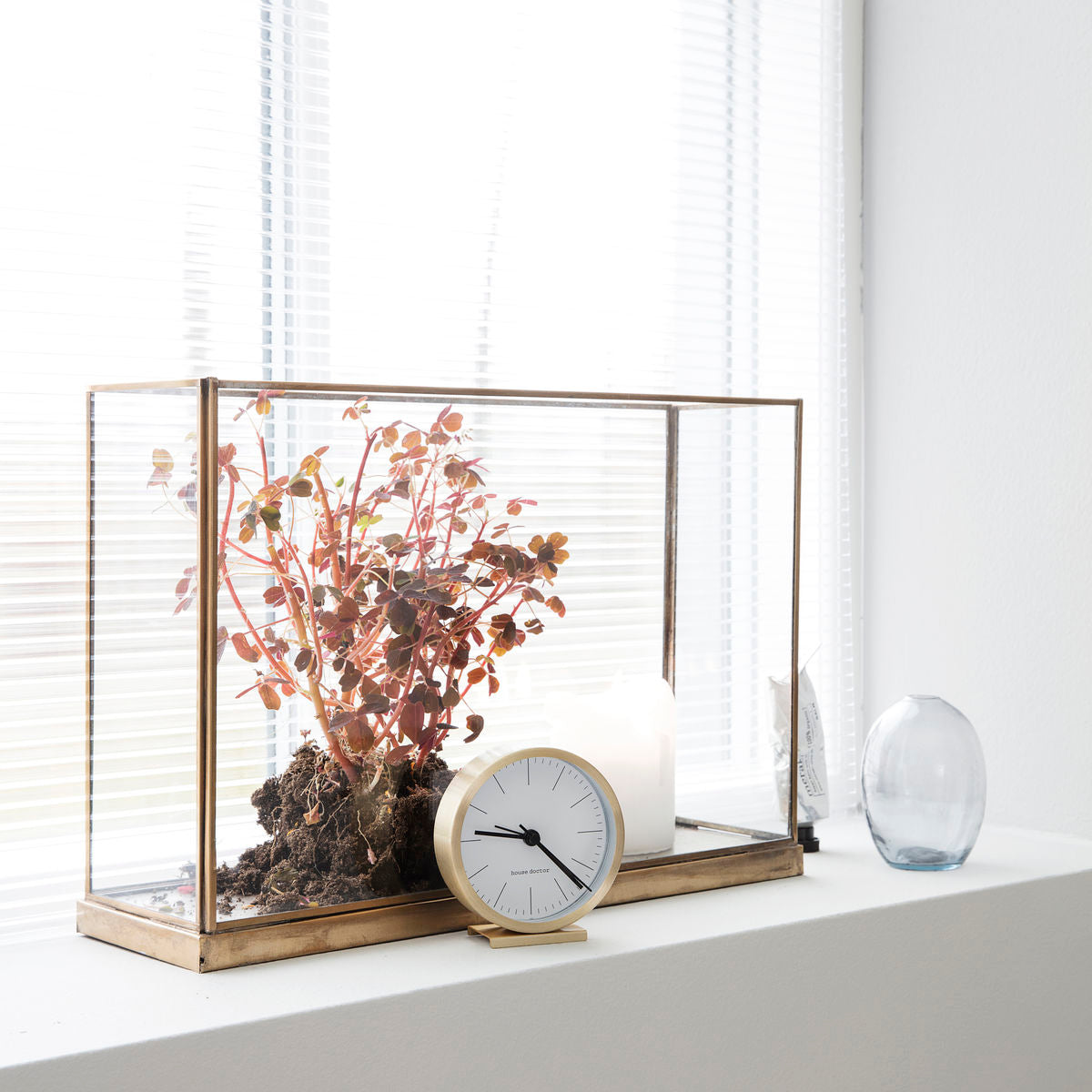 House Doctor - Displaybox, Antik metallic - l: 40 cm, b: 11 cm, h: 27 cm