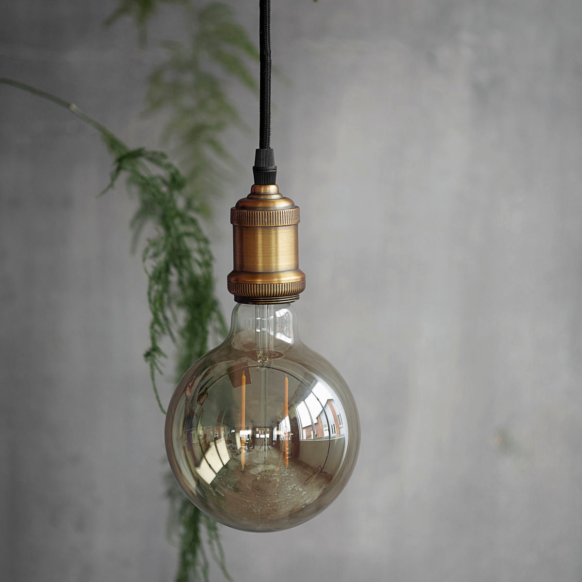 House Doctor - LED-lampa, Grå dekoration - l: 17,5 cm, dia: 12,5 cm