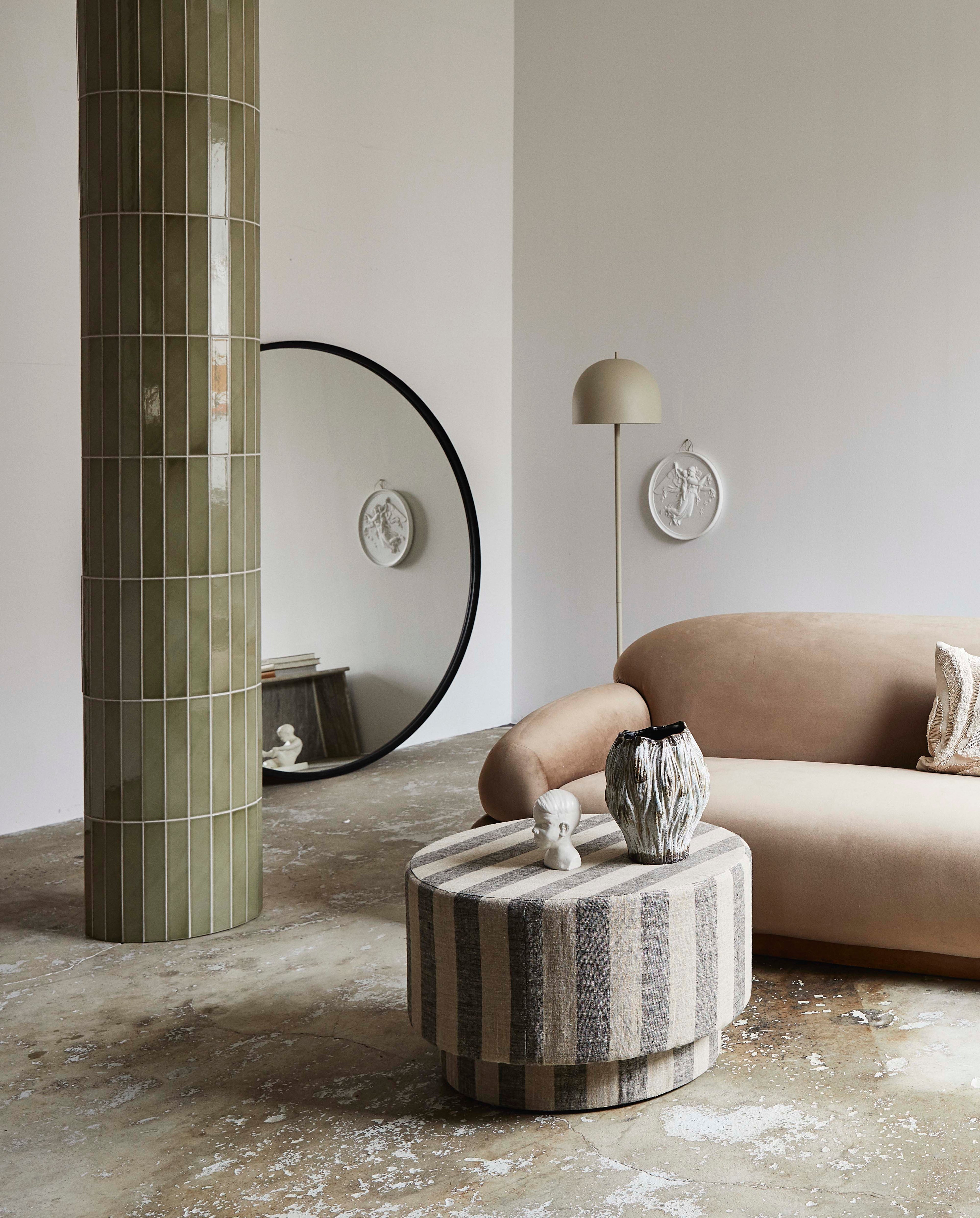 LADOGA sittpuff - beige/grå