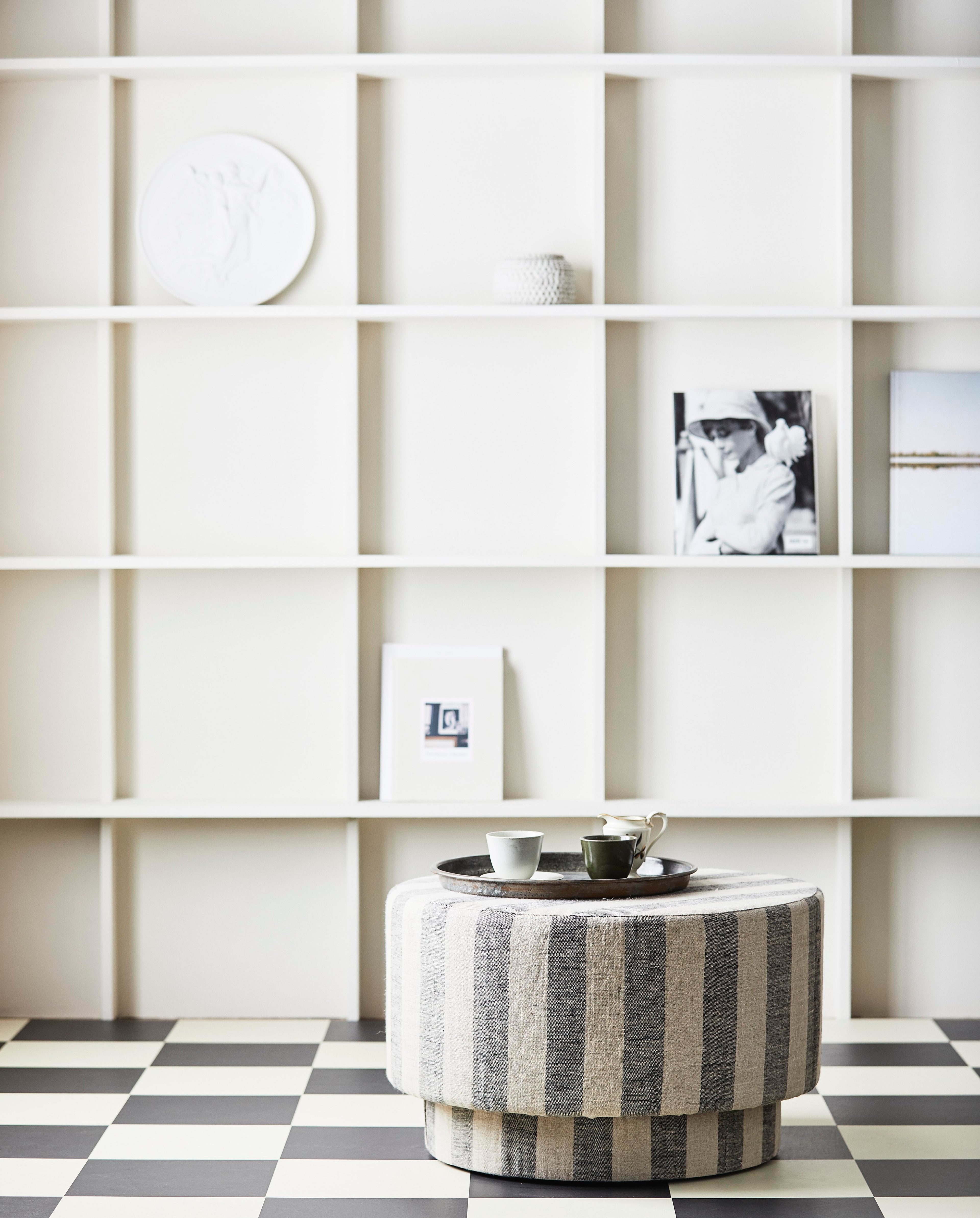 LADOGA sittpuff - beige/grå