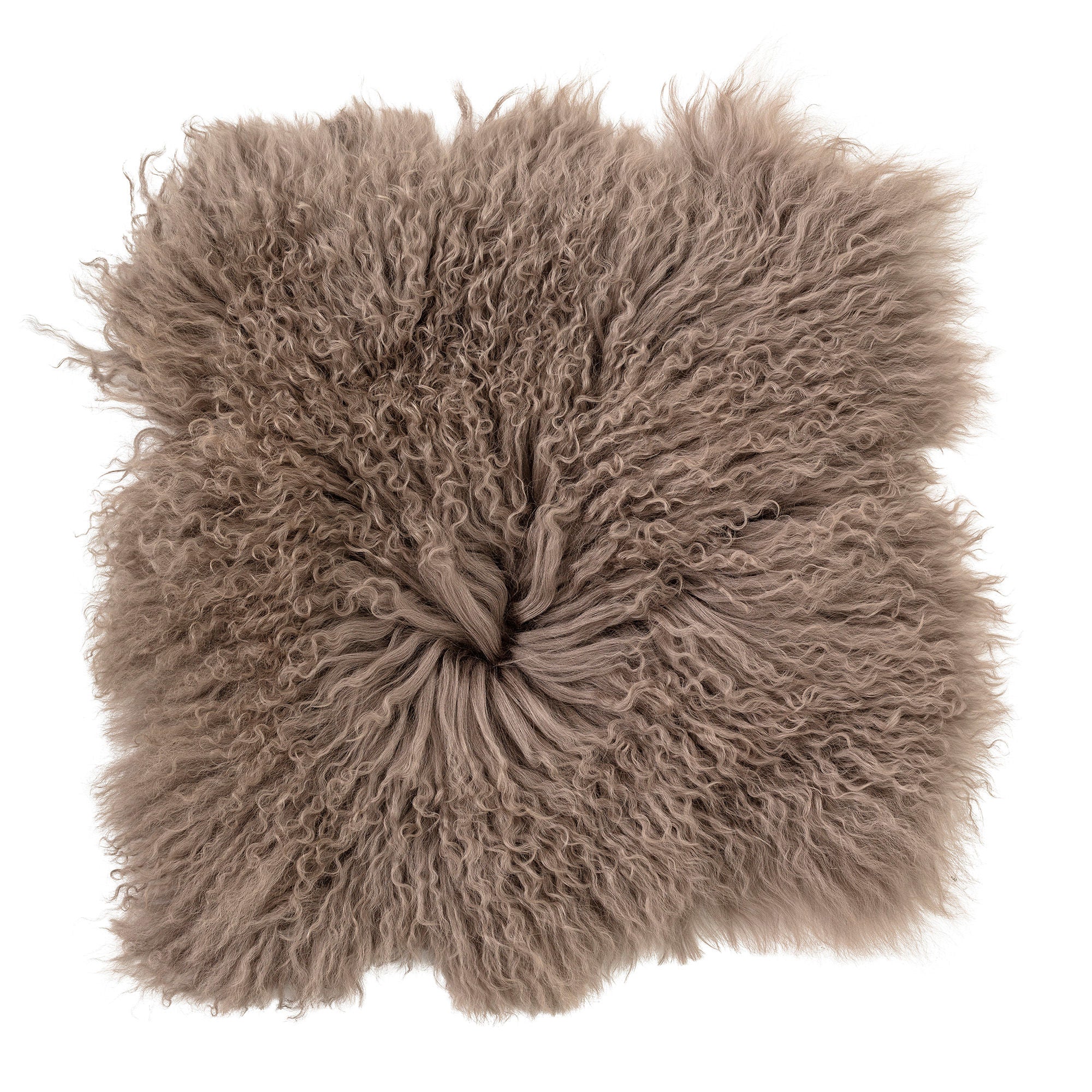 Bloomingville Hilma Seat Covering, Brown, Mongolian Lambskin