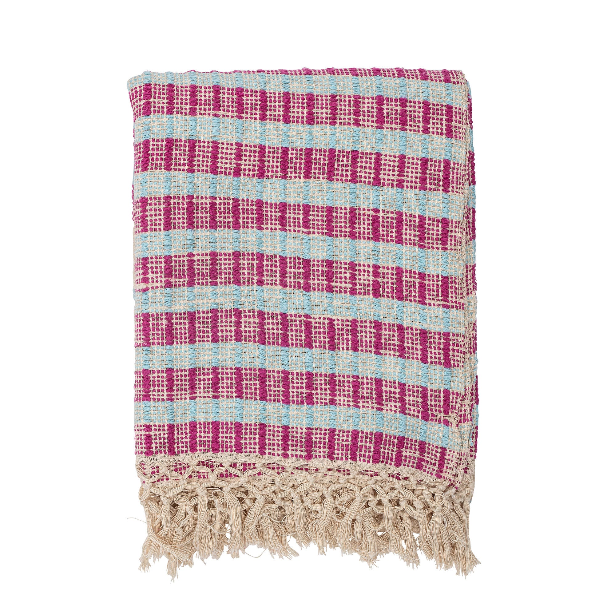 Creative Collection Fausia Pläd, Röd, Bomull