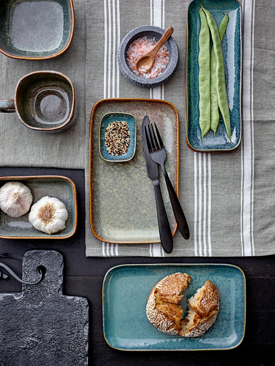 Bloomingville Aime som serverar mat, grönt, stengods