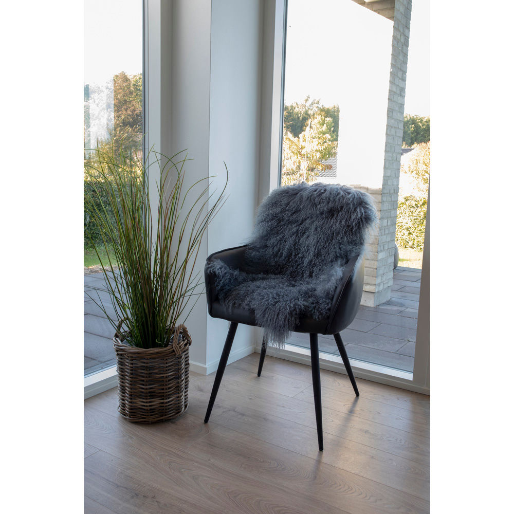 Mongoliskt läder - Mongoliskt läder, grå, 50x90 cm