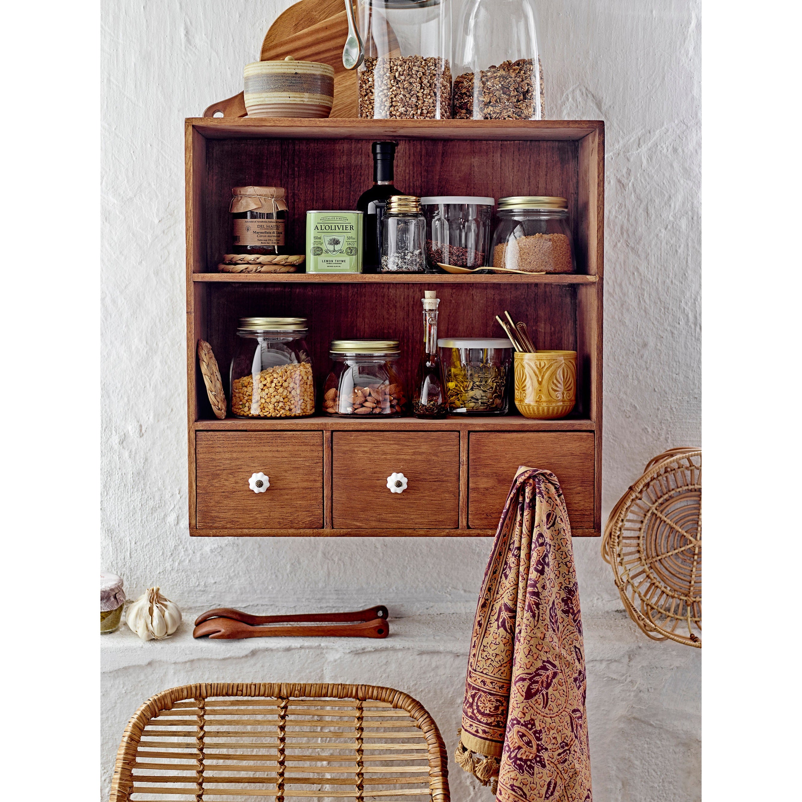 Bloomingville Anton Bread Basket, Natur, Rattan - Bloomingville - DesignGaragen.dk