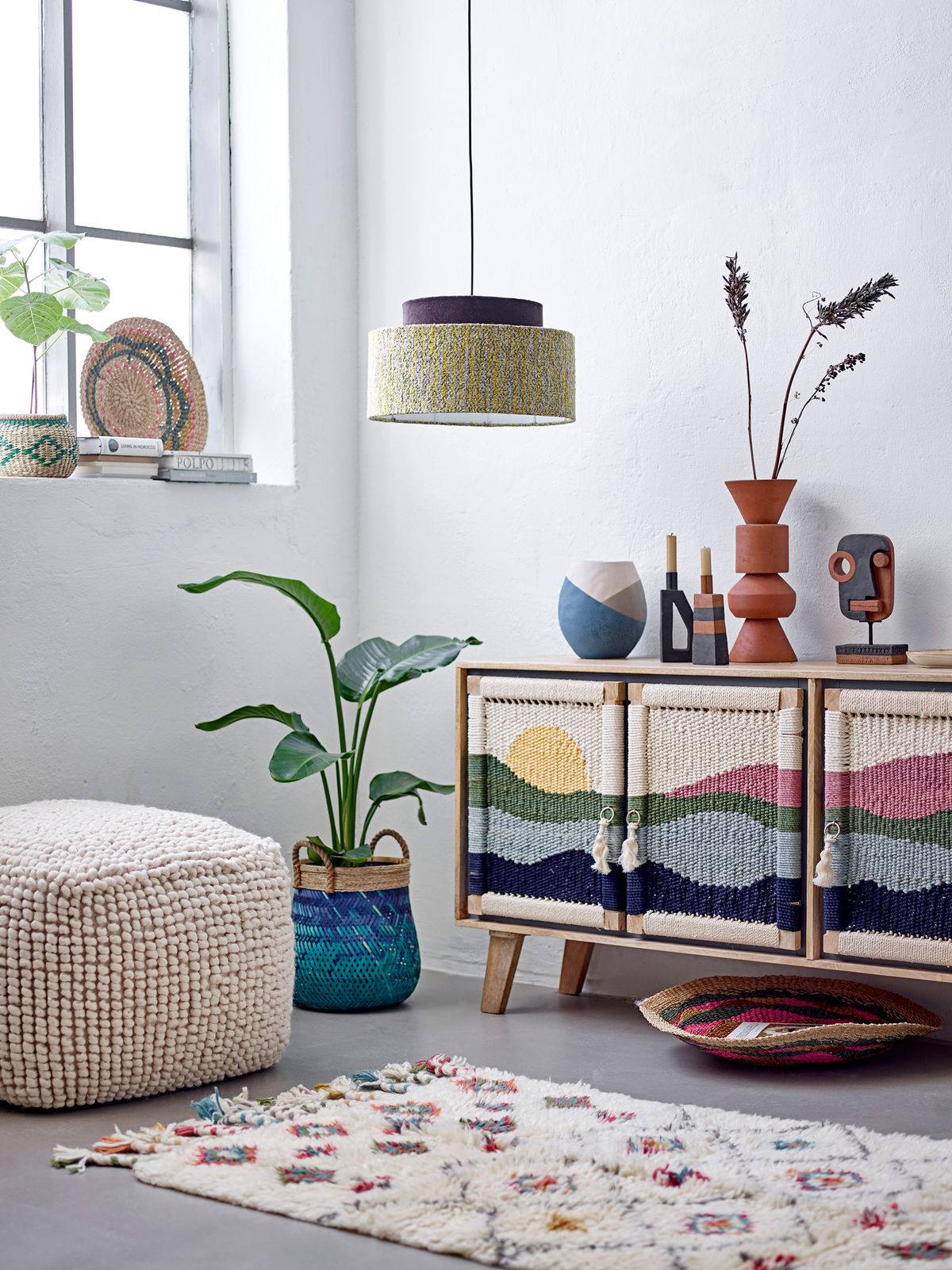 Creative Collection Suna Puf, Natur, Uld - Creative Collection - DesignGaragen.dk