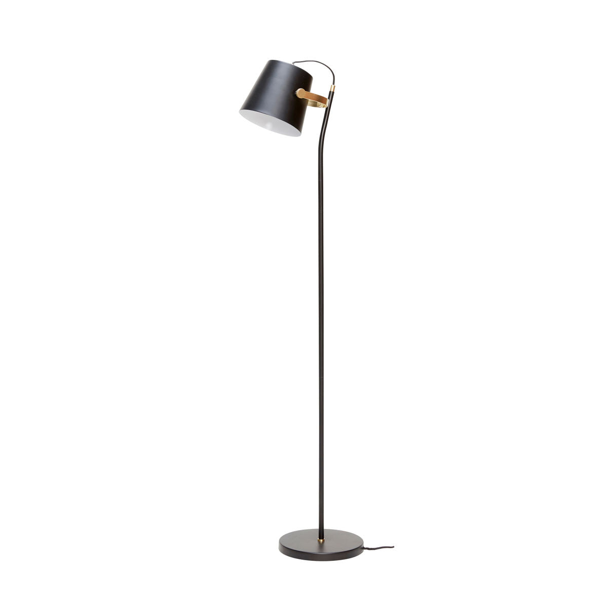 Hübsch arkitekt golvlampa svart/mässingsfärg