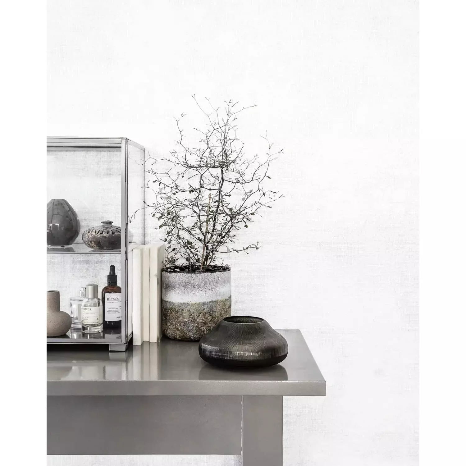 House Doctor - Lysestage chub brown Ø16.5 x h8cm - House Doctor - DesignGaragen.dk