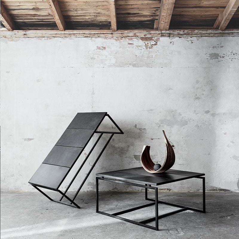 MUUBS - Sofabord Austin Square - Sort B:90xH:45xD:90 cm - Muubs - DesignGaragen.dk