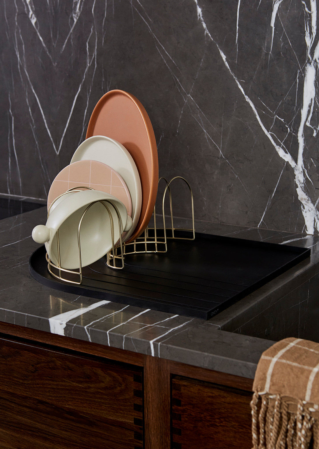 Oyoy Living Dishwash Rack - Brass