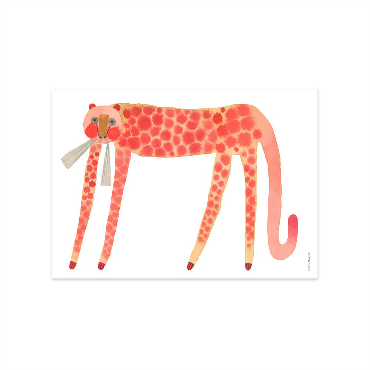 Oyoy Living Strawberry Cat -affisch