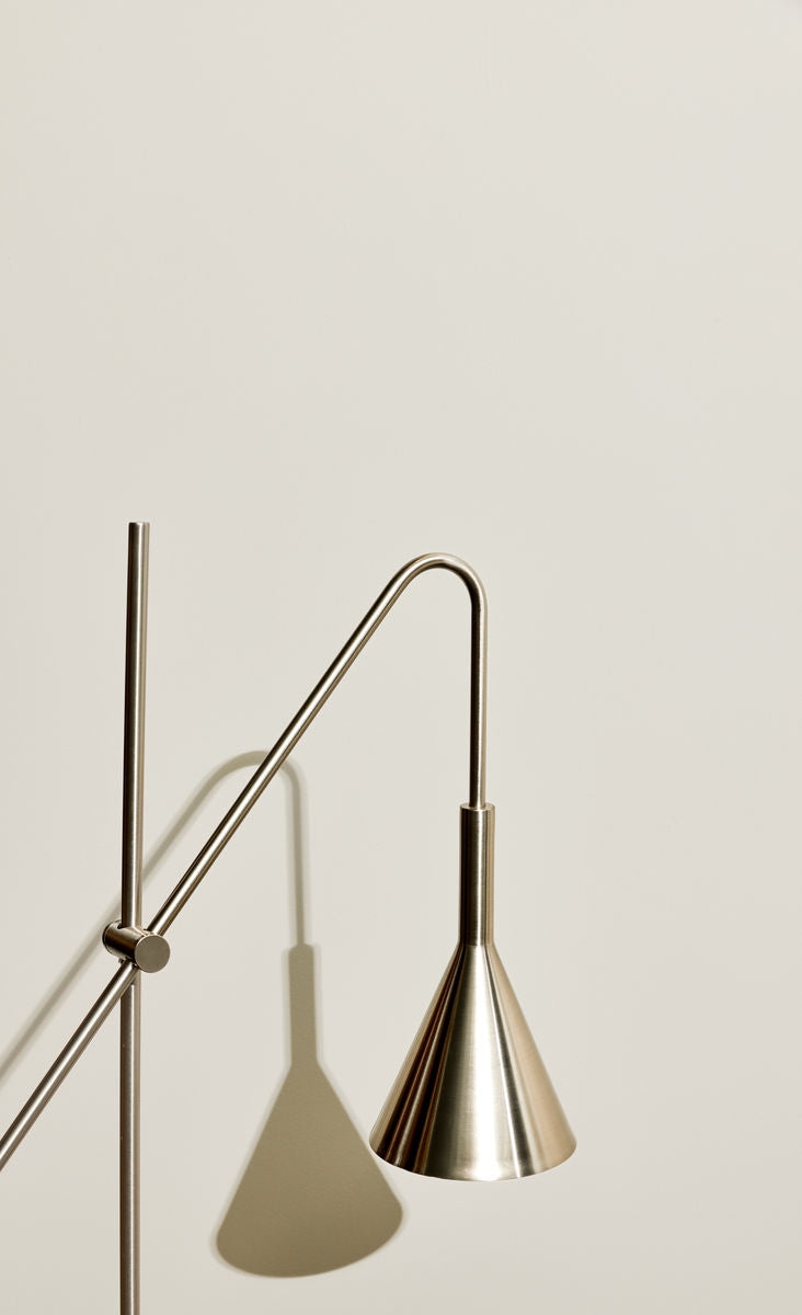 Hübsch rep vägglampan nickel