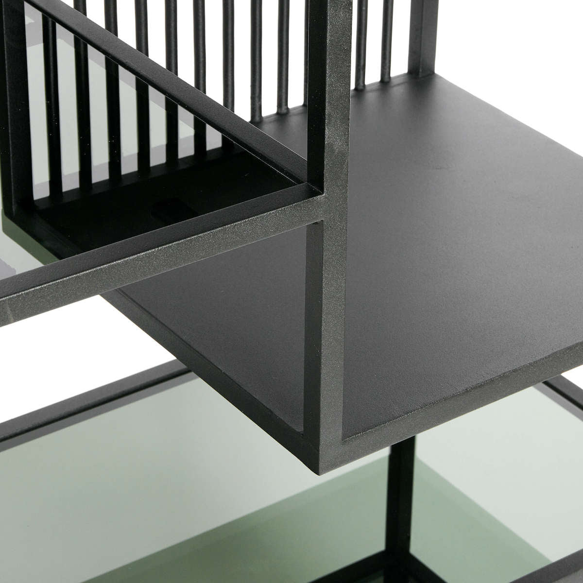 Reol Denver High - Sort - Jern/glas - W: 60 H: 190 D: 35 cm - Muubs - DesignGaragen.dk