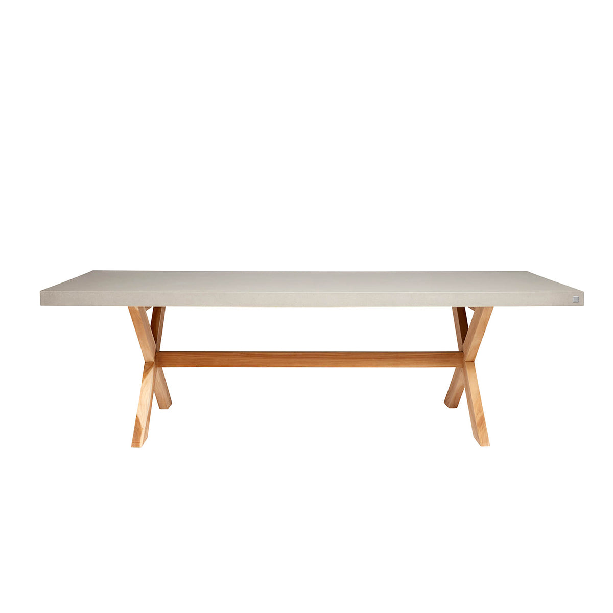 Muubs Spisebord North 200 - Grey - Rockstone - W: 100 H: 74 L: 200 cm - DesignGaragen.dk.