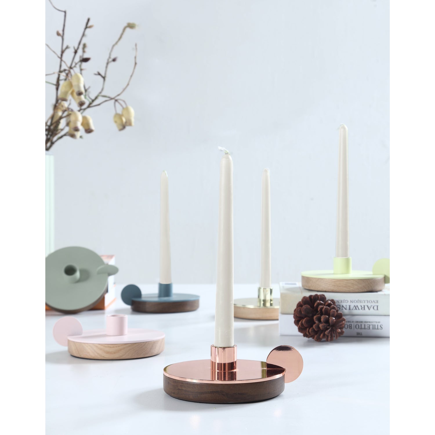 Camino - Ines 1B Candlestick - Ø13xh5 cm - Camino - DesignGaragen.dk