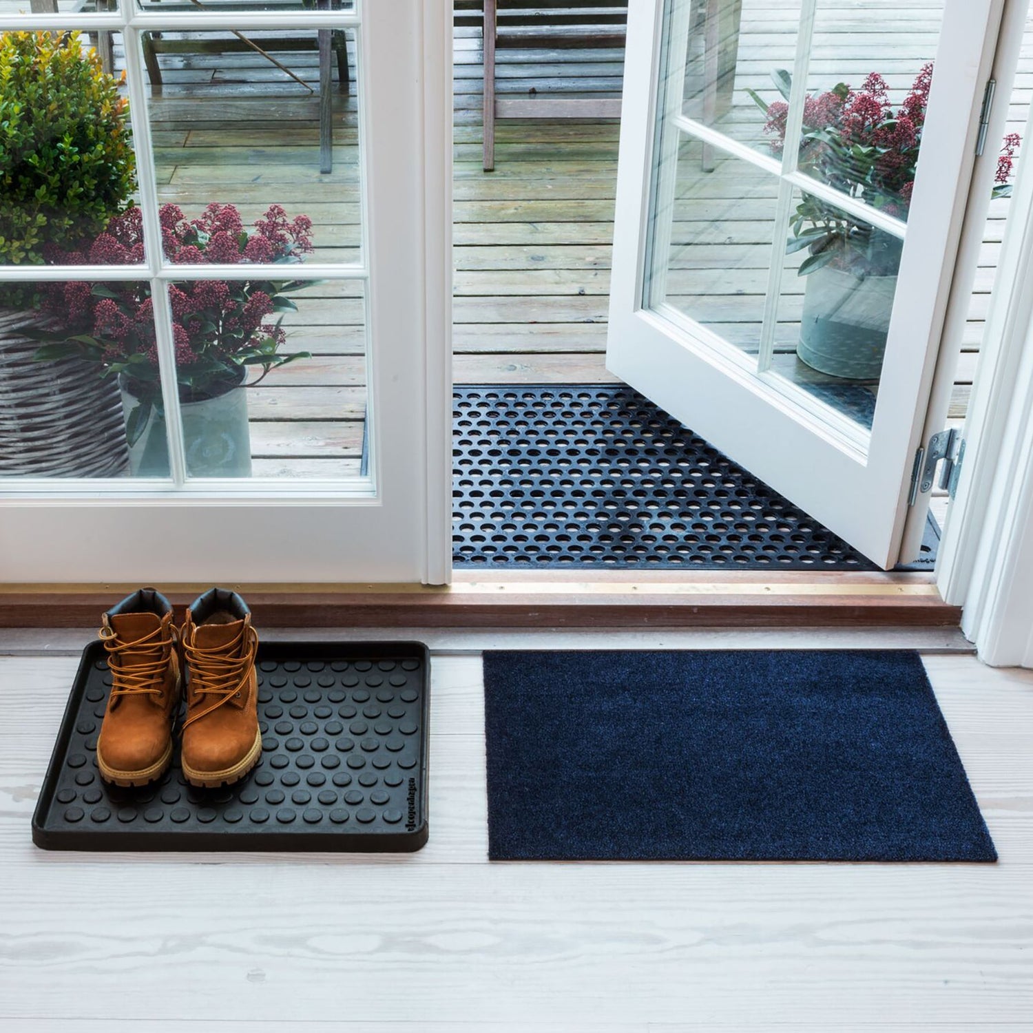 GULVMÅTTE 40 x 60 cm - UNI COLOUR/BLUE - Tica Copenhagen - DesignGaragen.dk