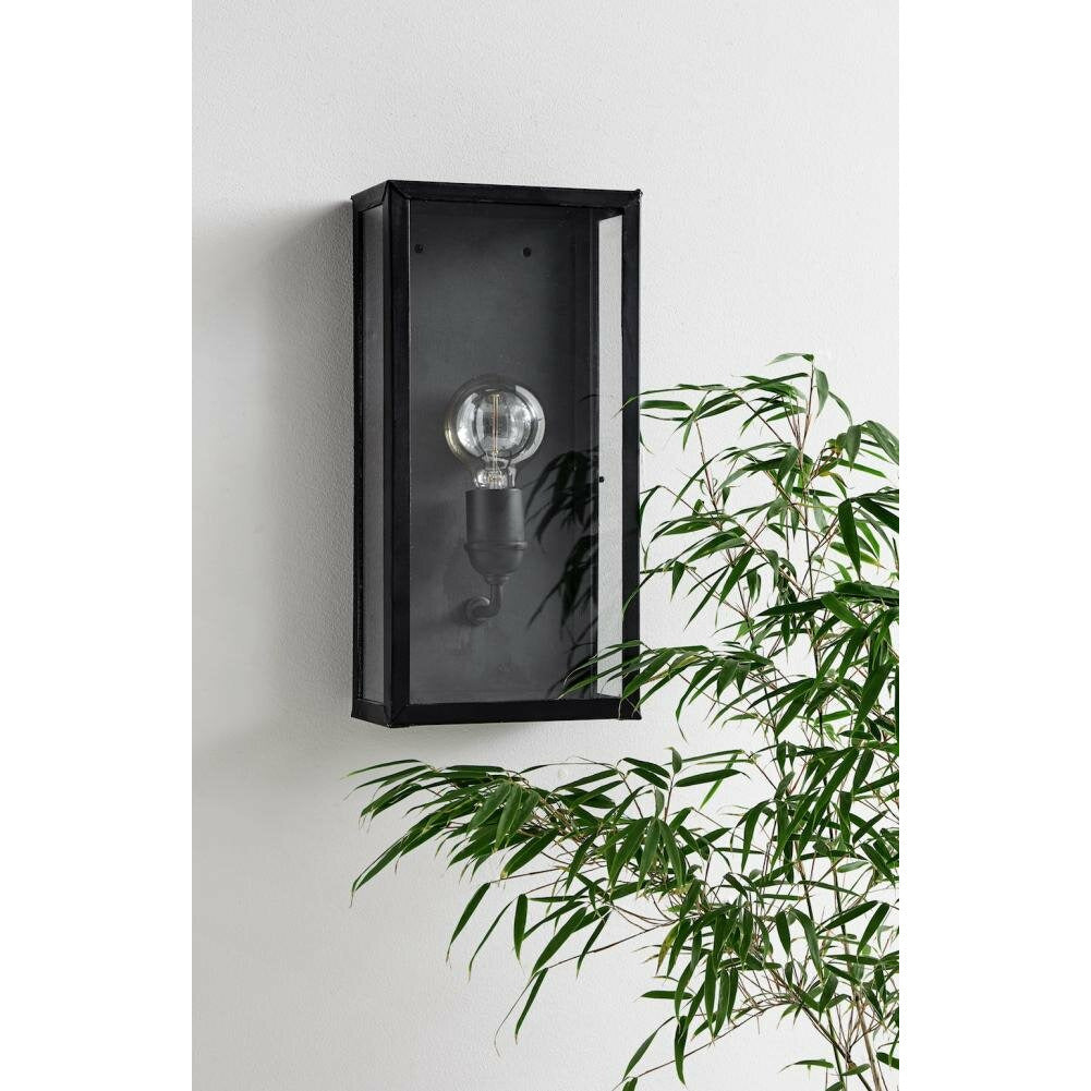 EOS vägglampa / utomhuslampa - H40 cm - svart