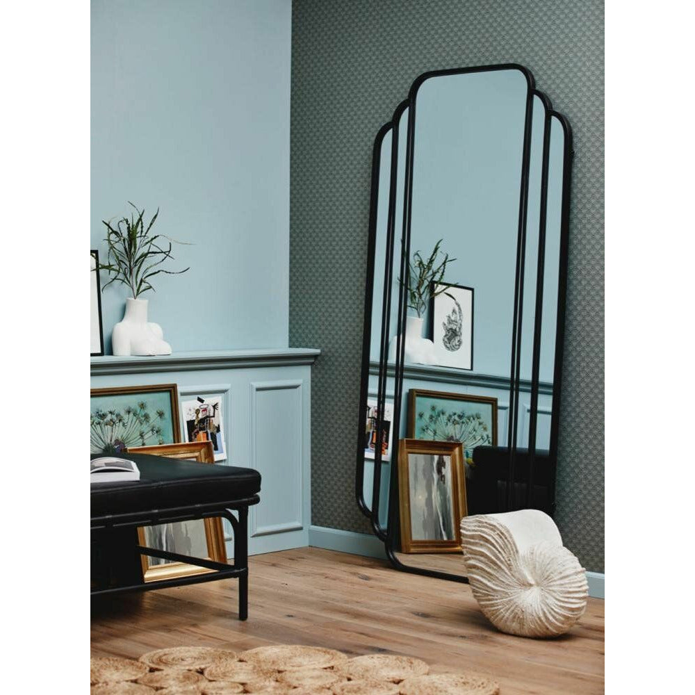 Nordal SKYLARK stort spejl i jern - 200x100 cm - sort - Nordal - DesignGaragen.dk